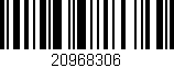 Código de barras (EAN, GTIN, SKU, ISBN): '20968306'