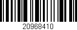 Código de barras (EAN, GTIN, SKU, ISBN): '20968410'