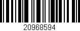 Código de barras (EAN, GTIN, SKU, ISBN): '20968594'