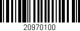 Código de barras (EAN, GTIN, SKU, ISBN): '20970100'