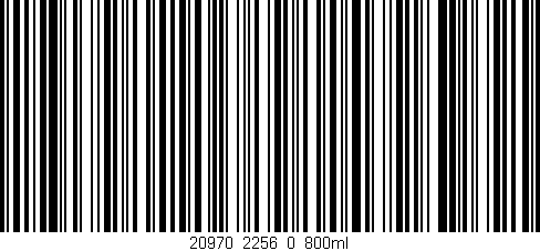 Código de barras (EAN, GTIN, SKU, ISBN): '20970_2256_0_800ml'