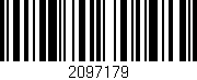 Código de barras (EAN, GTIN, SKU, ISBN): '2097179'