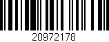 Código de barras (EAN, GTIN, SKU, ISBN): '20972178'