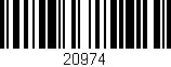 Código de barras (EAN, GTIN, SKU, ISBN): '20974'