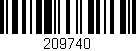 Código de barras (EAN, GTIN, SKU, ISBN): '209740'