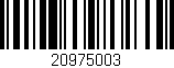 Código de barras (EAN, GTIN, SKU, ISBN): '20975003'