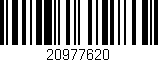 Código de barras (EAN, GTIN, SKU, ISBN): '20977620'