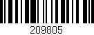 Código de barras (EAN, GTIN, SKU, ISBN): '209805'