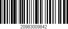 Código de barras (EAN, GTIN, SKU, ISBN): '20983009842'