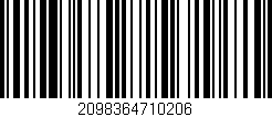 Código de barras (EAN, GTIN, SKU, ISBN): '2098364710206'
