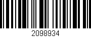 Código de barras (EAN, GTIN, SKU, ISBN): '2098934'