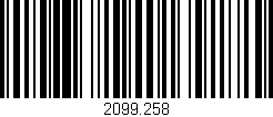 Código de barras (EAN, GTIN, SKU, ISBN): '2099.258'
