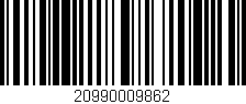 Código de barras (EAN, GTIN, SKU, ISBN): '20990009862'