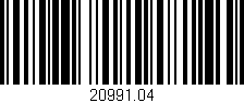 Código de barras (EAN, GTIN, SKU, ISBN): '20991.04'