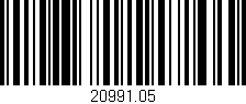 Código de barras (EAN, GTIN, SKU, ISBN): '20991.05'