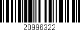 Código de barras (EAN, GTIN, SKU, ISBN): '20996322'