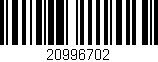 Código de barras (EAN, GTIN, SKU, ISBN): '20996702'