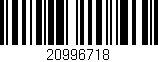 Código de barras (EAN, GTIN, SKU, ISBN): '20996718'