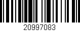 Código de barras (EAN, GTIN, SKU, ISBN): '20997083'
