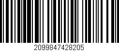 Código de barras (EAN, GTIN, SKU, ISBN): '2099847428205'