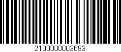 Código de barras (EAN, GTIN, SKU, ISBN): '2100000003693'