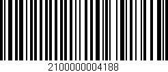 Código de barras (EAN, GTIN, SKU, ISBN): '2100000004188'