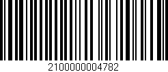 Código de barras (EAN, GTIN, SKU, ISBN): '2100000004782'