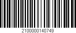 Código de barras (EAN, GTIN, SKU, ISBN): '2100000140749'