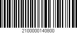 Código de barras (EAN, GTIN, SKU, ISBN): '2100000140800'