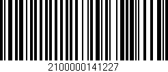 Código de barras (EAN, GTIN, SKU, ISBN): '2100000141227'