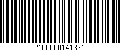 Código de barras (EAN, GTIN, SKU, ISBN): '2100000141371'