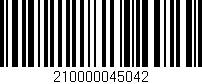 Código de barras (EAN, GTIN, SKU, ISBN): '210000045042'