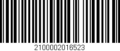 Código de barras (EAN, GTIN, SKU, ISBN): '2100002016523'