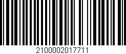 Código de barras (EAN, GTIN, SKU, ISBN): '2100002017711'
