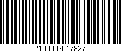 Código de barras (EAN, GTIN, SKU, ISBN): '2100002017827'