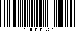 Código de barras (EAN, GTIN, SKU, ISBN): '2100002018237'