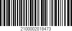 Código de barras (EAN, GTIN, SKU, ISBN): '2100002018473'