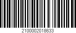 Código de barras (EAN, GTIN, SKU, ISBN): '2100002018633'