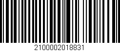 Código de barras (EAN, GTIN, SKU, ISBN): '2100002018831'