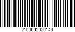 Código de barras (EAN, GTIN, SKU, ISBN): '2100002020148'