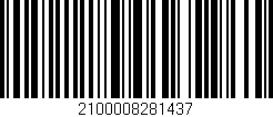 Código de barras (EAN, GTIN, SKU, ISBN): '2100008281437'