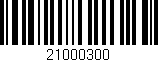 Código de barras (EAN, GTIN, SKU, ISBN): '21000300'