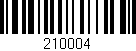 Código de barras (EAN, GTIN, SKU, ISBN): '210004'
