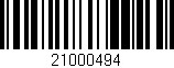 Código de barras (EAN, GTIN, SKU, ISBN): '21000494'