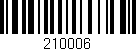 Código de barras (EAN, GTIN, SKU, ISBN): '210006'