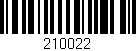 Código de barras (EAN, GTIN, SKU, ISBN): '210022'