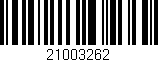 Código de barras (EAN, GTIN, SKU, ISBN): '21003262'