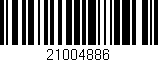 Código de barras (EAN, GTIN, SKU, ISBN): '21004886'