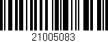 Código de barras (EAN, GTIN, SKU, ISBN): '21005083'