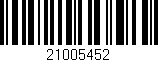 Código de barras (EAN, GTIN, SKU, ISBN): '21005452'